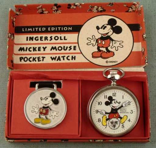 Ceas de buzunar Mickey Mouse